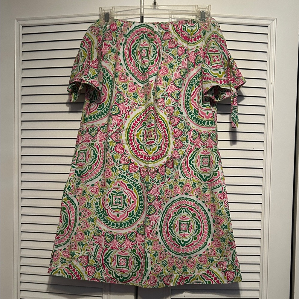 Colorful Off-Shoulder Dress